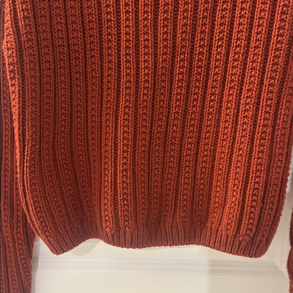 Universal Thread Brick Red / Rust colored Ribbed Sweater - Picture 5 of 5